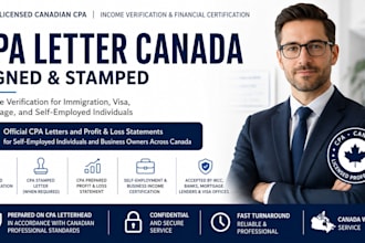 canada cpa letter, sign canada cpa letter, stamp canada cpa, profit loss