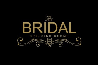 design minimalist luxurious logo for a new bridal boutique