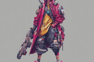 paint a marvelous cyberpunk style any rpg sci fi character artwork