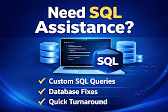write sql queries and fix database problems