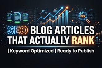 write SEO optimized blog articles and website content for any niche