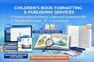 do children book formatting for amazon kdp, ebook formatting and book design
