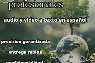transcribir audio y video de español a texto profesional