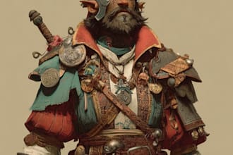 design custom dnd character with full detail