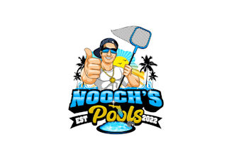 create creative and good looking pool cleaning logo design