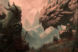 paint semi realistic fantasy art