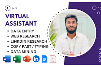 do all kind of data entry job with 100 percent accuracy