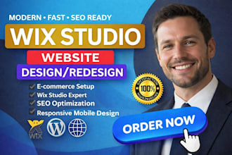 design wix studio website, wix store and wix SEO expert