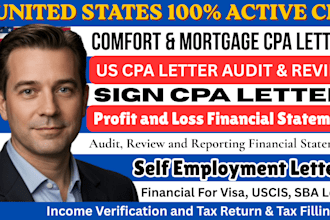 write income verification letter, cpa letter, canada cpa letter, comfort letter