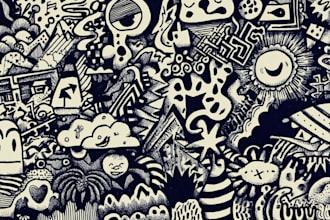 create fun and creative doodle illustrations