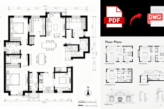 make architectural drawings in autocad or sketchup
