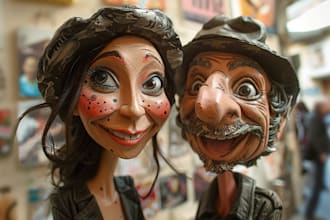 draw a funny caricature of your friends or a loved one