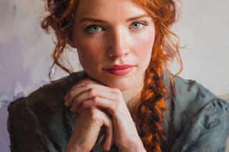 oil painting portrait and illustrations