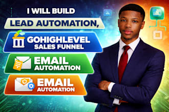 build lead automation gohighlevel sales funnel and email automation kajabi