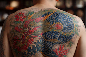 make a traditional japanese irezumi tattoo
