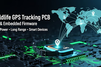 design wildlife gps smart tracking pcb with iot and firmware