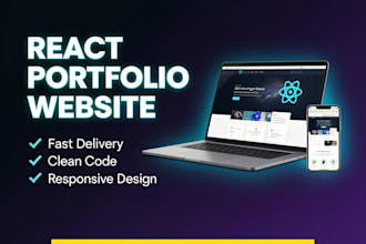 build a modern react portfolio website
