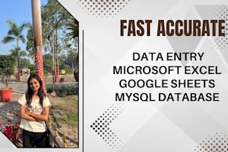 do data entry and mysql database work accurately