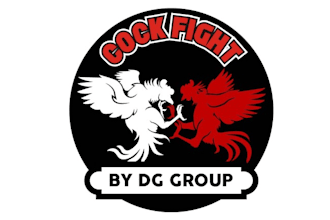 design high quality mascot cock fight war logo