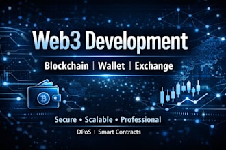 build scalable web3 blockchain wallet and exchange
