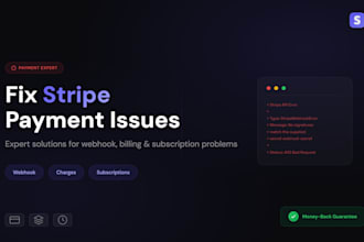fix your stripe payment integration or webhook issues