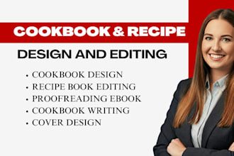 edit format design cook book recipe book writing cookbook formatting book cover