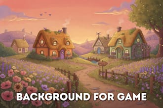 design custom 2d background for your game