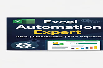 build excel dashboards, mis reports and automation