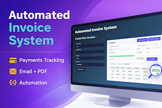 develop a python invoice generator with email and payment tracking