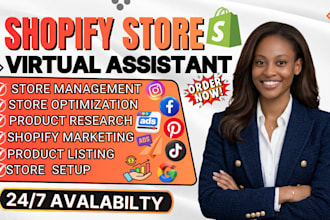 manage your shopify store as a shopify manager and shopify virtual assistant