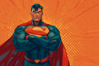 superhero character for comics
