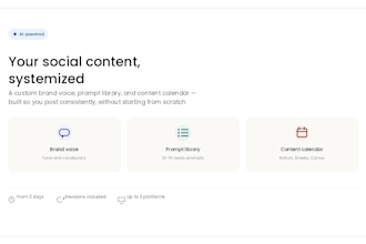 build you an ai powered social media content system and prompt library