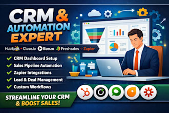set up hubspot dashboard close io bonzo freshsales automation zapier integration
