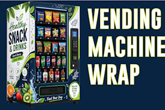 create professional vending machine window designs