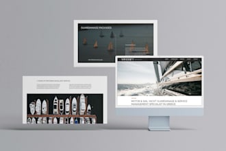 design a wordpress website for yacht charter and hospitality businesses