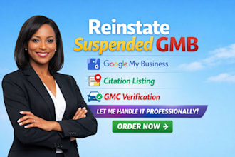 reinstate suspended gmb google my business citation listing gmc verification
