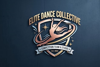 design competition dance team and studio logo
