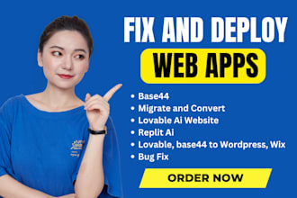 migrate base44 deploy base44 web app lovable replit ai expert wordpress wix