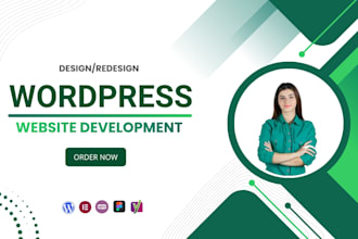 design or redesign and develop wordpress websites