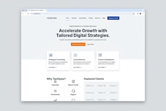 create optimized UI UX for business websites