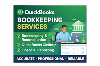 manage quickbooks bookkeeping, bank feeds, and data imports