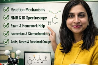 be expert tutor of organic chemistry and general chemistry