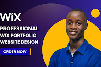 design a modern wix portfolio website that attracts clients