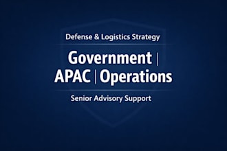 advise on defense, government, and logistics strategy