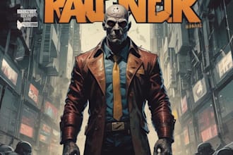comic book illustration with comic book illustrator