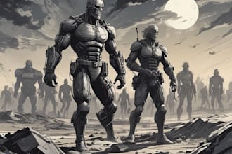 draw a custom cover art for your comic, book or podcast