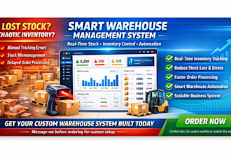 develop warehouse management system, stock management, inventory management