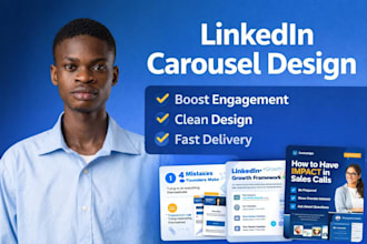 design linkedin carousel posts, content, carousel design