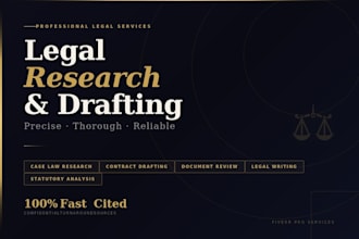 do legal drafting and research