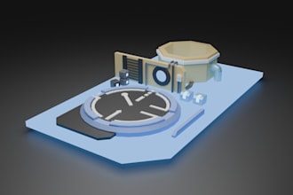 create stylized low poly 3d assets for unity game projects